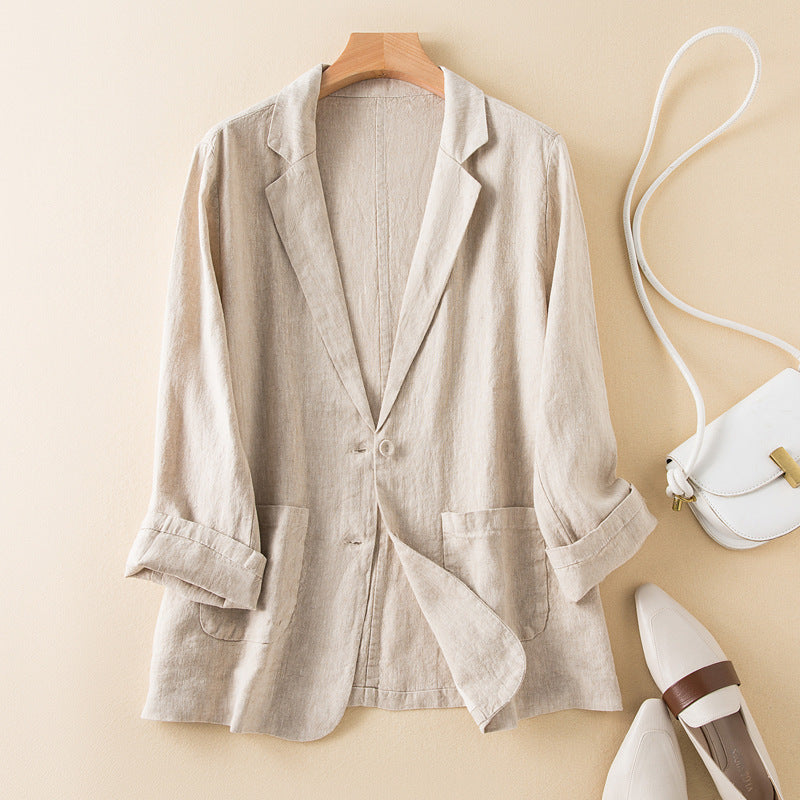 Veste Décontractée Légère pour Femmes | Col à Revers et Poches Pratiques