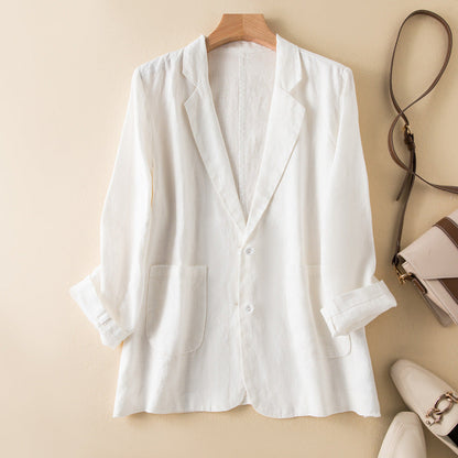 Veste Casual Femme Légère | Col Revers et Poches Pratiques