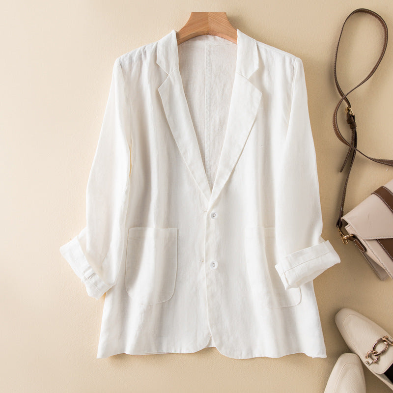 Veste Décontractée Légère pour Femmes | Col à Revers et Poches Pratiques