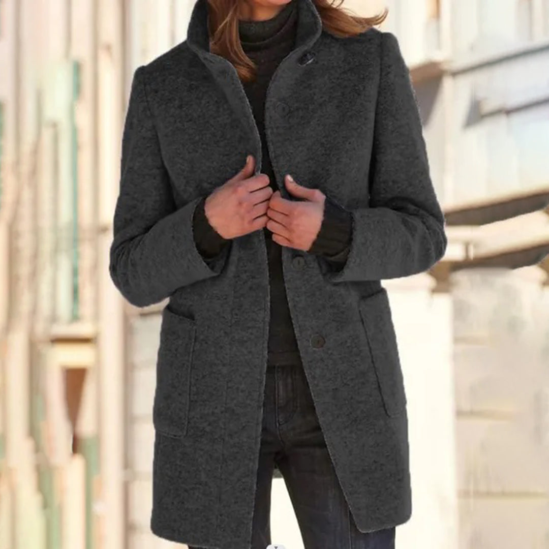 Manteau Long Femme à Manches Longues | Veste d'Hiver Chic et Polyvalente