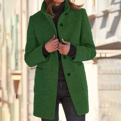 Manteau Long Femme à Manches Longues | Veste d'Hiver Chic et Polyvalente