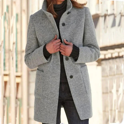 Manteau Long Femme à Manches Longues | Veste d'Hiver Chic et Polyvalente