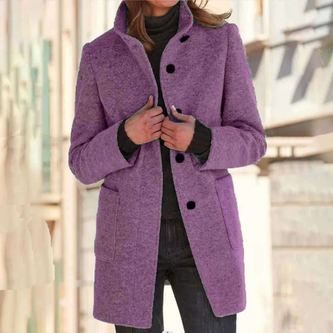 Manteau Long Femme à Manches Longues | Veste d'Hiver Chic et Polyvalente