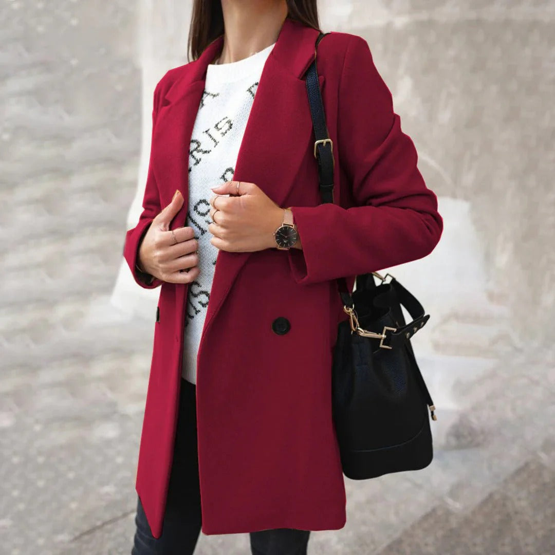 Manteau Mi-Long en Laine pour Femmes | Élégance et Confort en Hiver