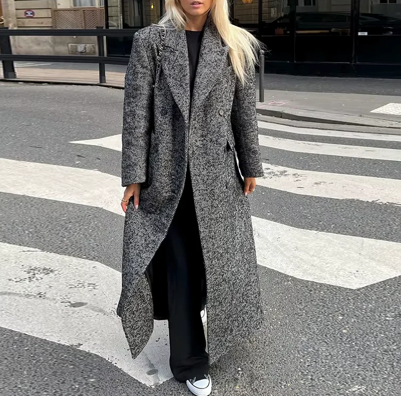 Manteau Long en Laine pour Femmes | Élégance et Chaleur en Hiver