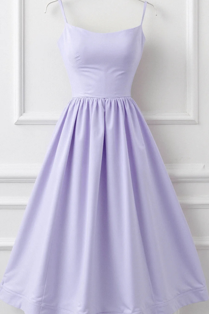 Robe Midi Élégante pour Femmes | Corsage Structuré et Bretelles Fines
