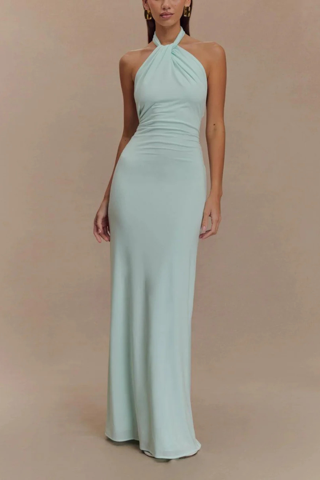 Robe de Soirée Maxi Bodycon | Design Halter Dos Ouvert