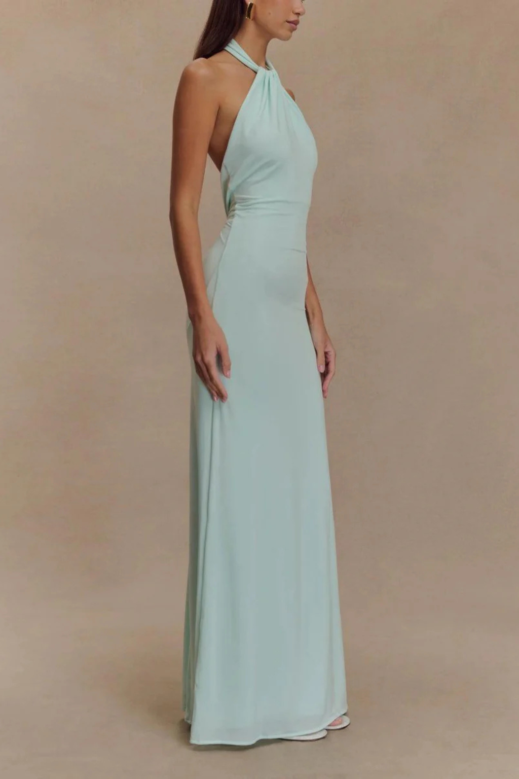 Robe de Soirée Maxi Bodycon | Design Halter Dos Ouvert