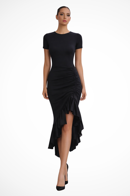 Robe de Soirée Asymétrique Femme | Design Élégant et Flatteur