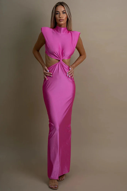 Robe Maxi Bodycon Femme | Élégante avec Détail Tordu