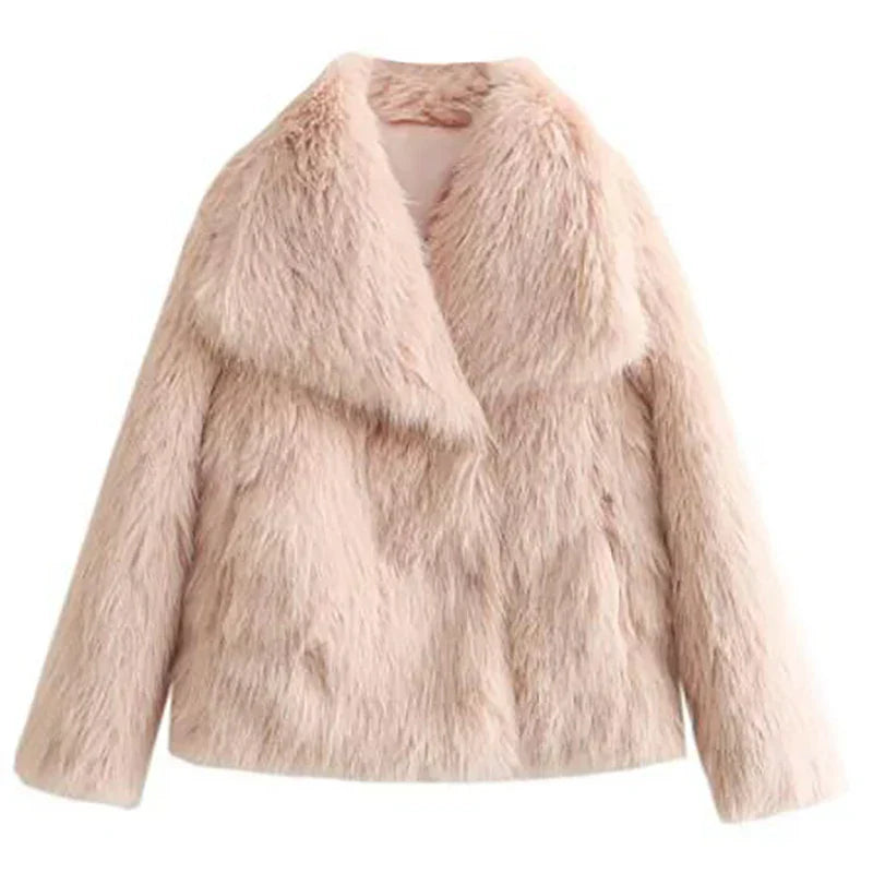 Veste en Fausse Fourrure pour Femmes | Manteau Léger et Tendance pour l'Hiver