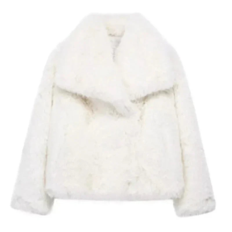 Veste en Fausse Fourrure pour Femmes | Manteau Léger et Tendance pour l'Hiver