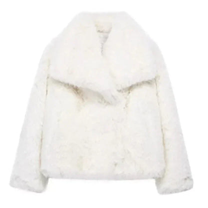 Veste en Fausse Fourrure pour Femmes | Manteau Léger et Tendance pour l'Hiver