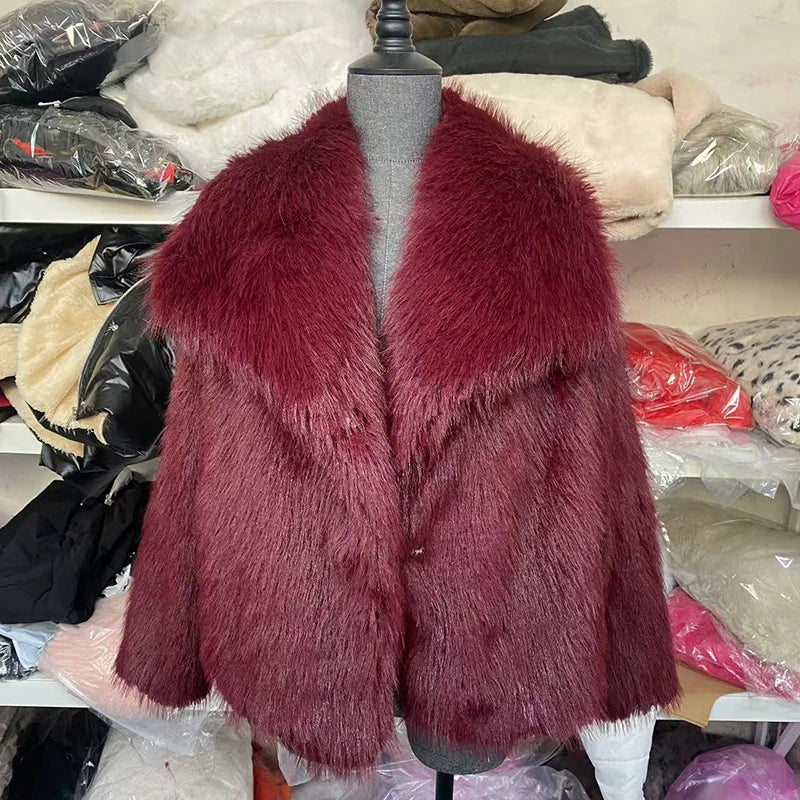 Veste en Fausse Fourrure pour Femmes | Manteau Léger et Tendance pour l'Hiver