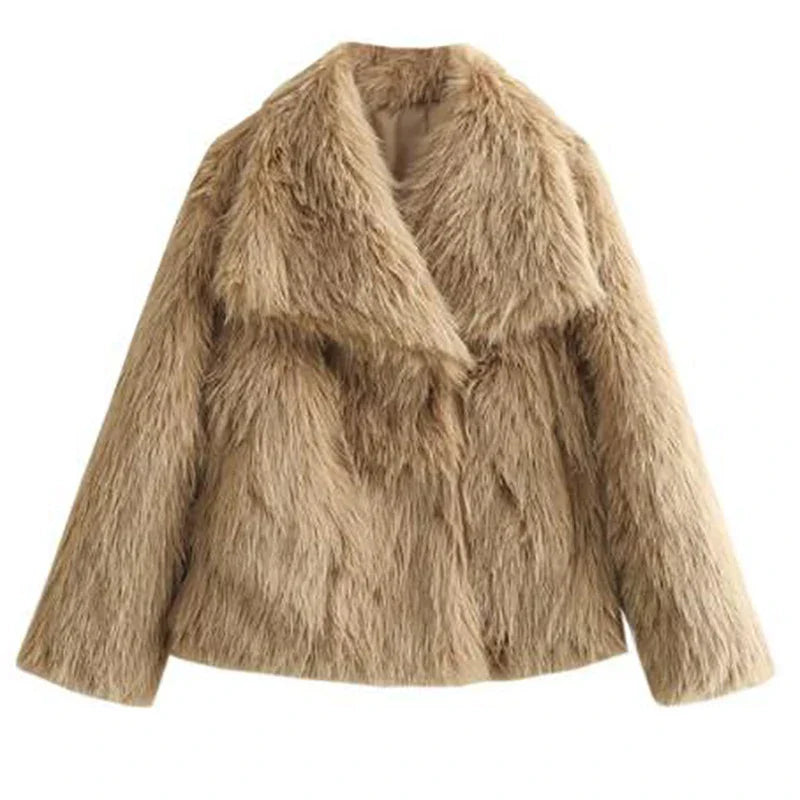 Veste en Fausse Fourrure pour Femmes | Élégante et Chaude pour Automne et Hiver