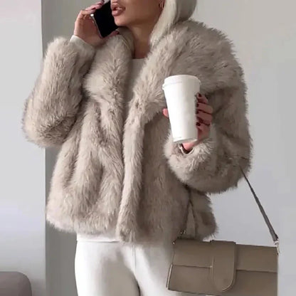 Veste en Fausse Fourrure pour Femmes | Élégante et Chaude pour Automne et Hiver