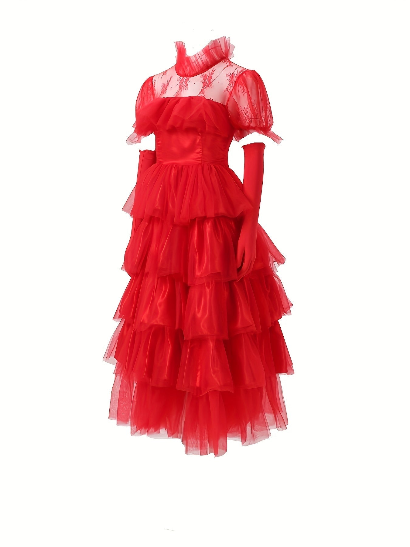 Robe Gothique Halloween Femme | Élégance et Détails en Dentelle