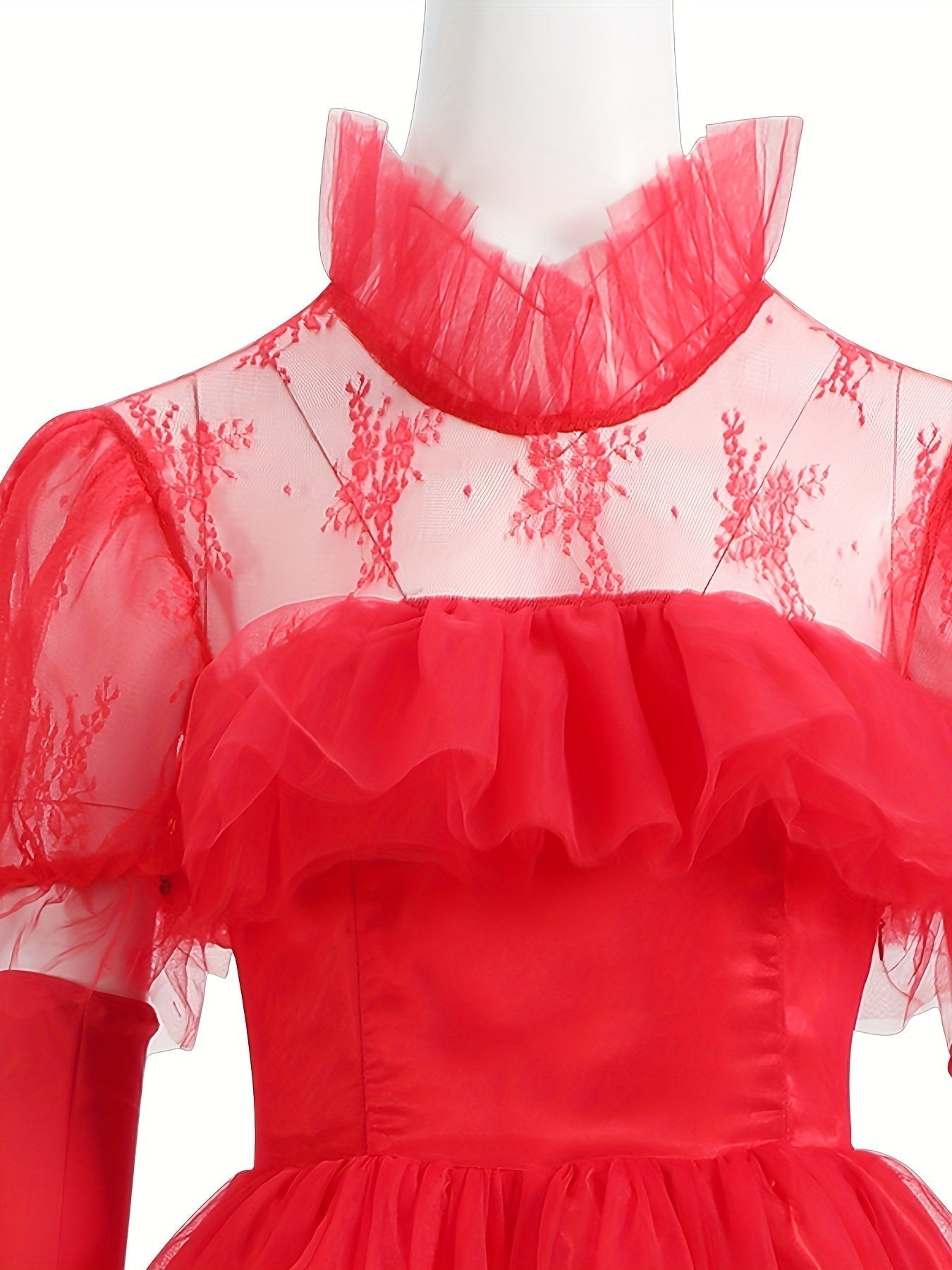 Robe Gothique Halloween Femme | Élégance et Détails en Dentelle