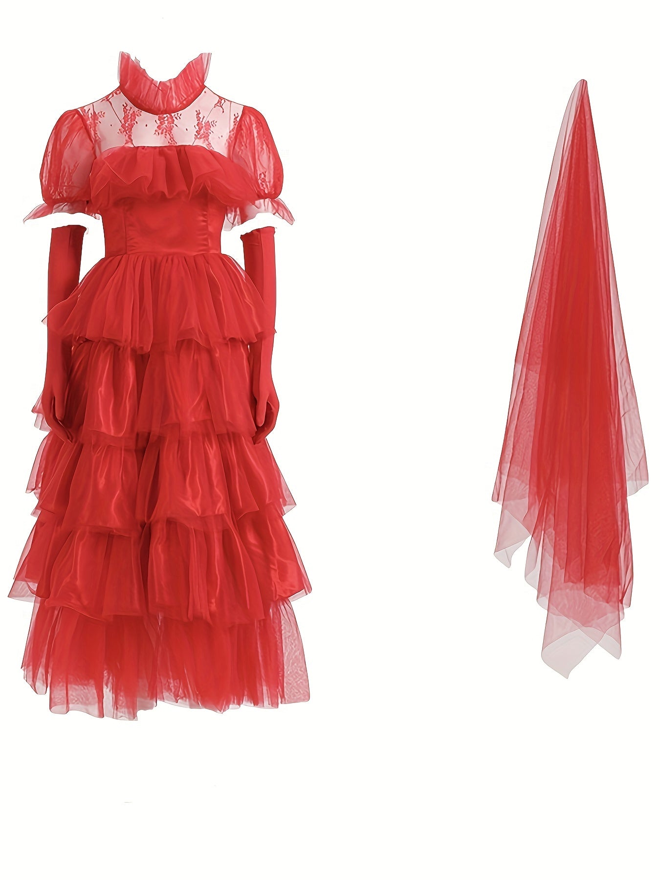 Robe Gothique Halloween Femme | Élégance et Détails en Dentelle