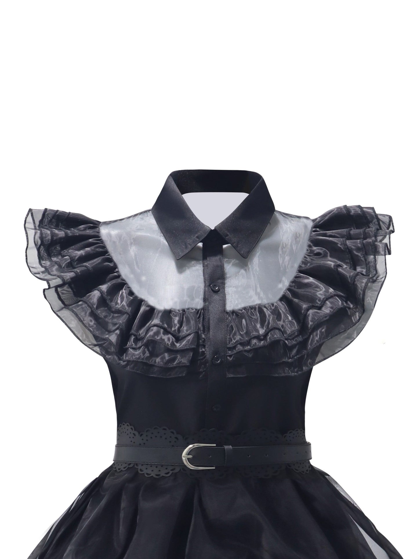 Robe Gothique à Volants pour Femmes | Ensemble Costume Complet avec Accessoires