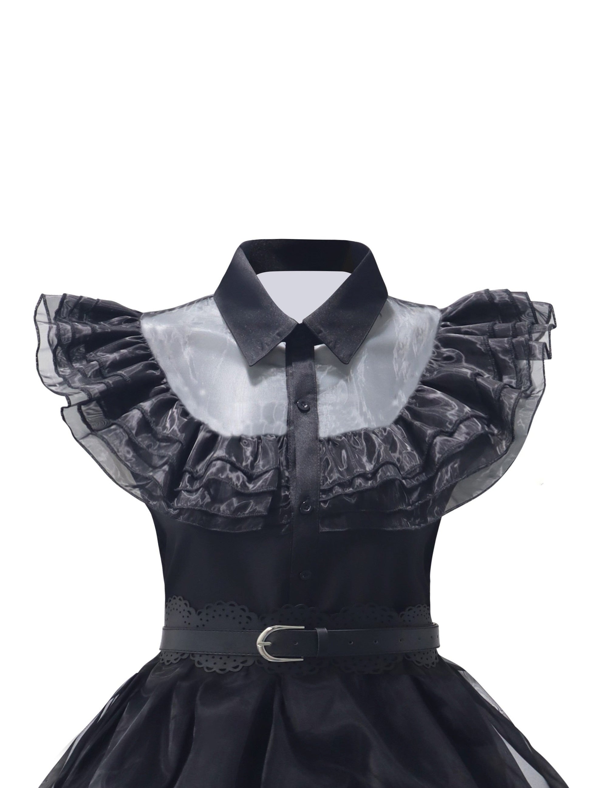 Robe Gothique à Volants pour Femmes | Ensemble Costume Complet avec Accessoires