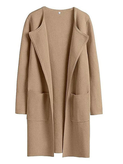 Manteau Long en Laine Mélangée | Élégance et Confort pour l'Hiver