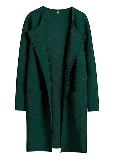 Manteau Long en Laine Mélangée | Élégance et Confort pour l'Hiver