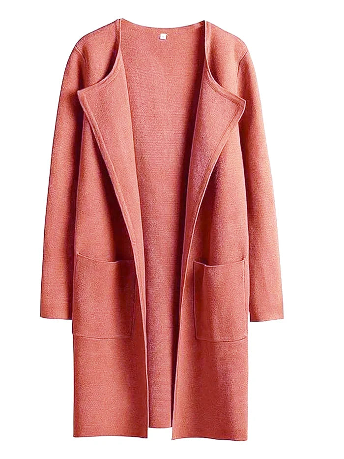 Manteau Long en Laine Mélangée | Élégance et Confort pour l'Hiver