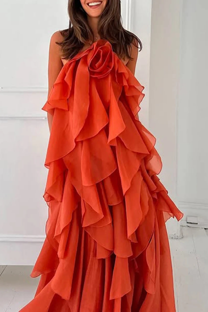 Robe de Soirée Maxi Halter | Élégante et Fluide pour Occasions