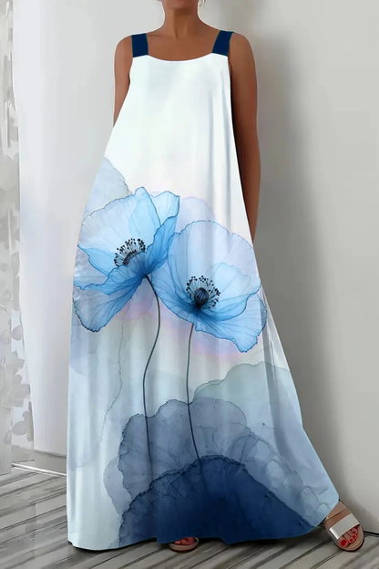 Robe Maxi Florale Femme | Élégante et Légère pour l'Été