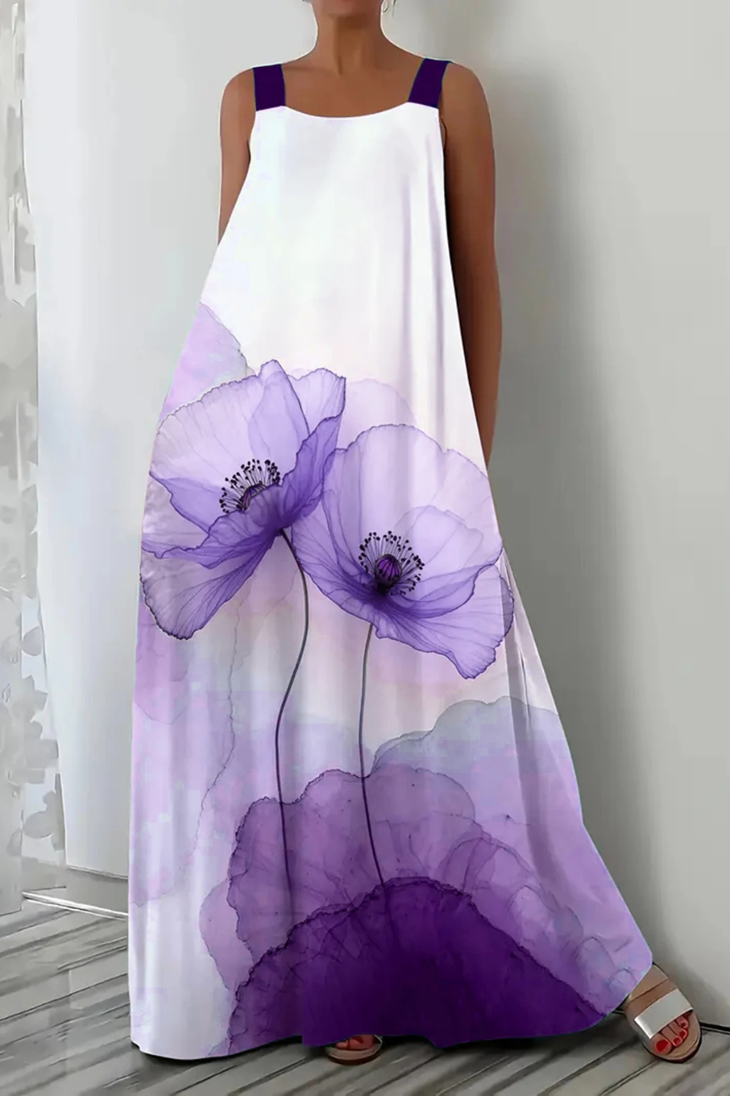 Robe Maxi Florale Femme | Élégante et Légère pour l'Été
