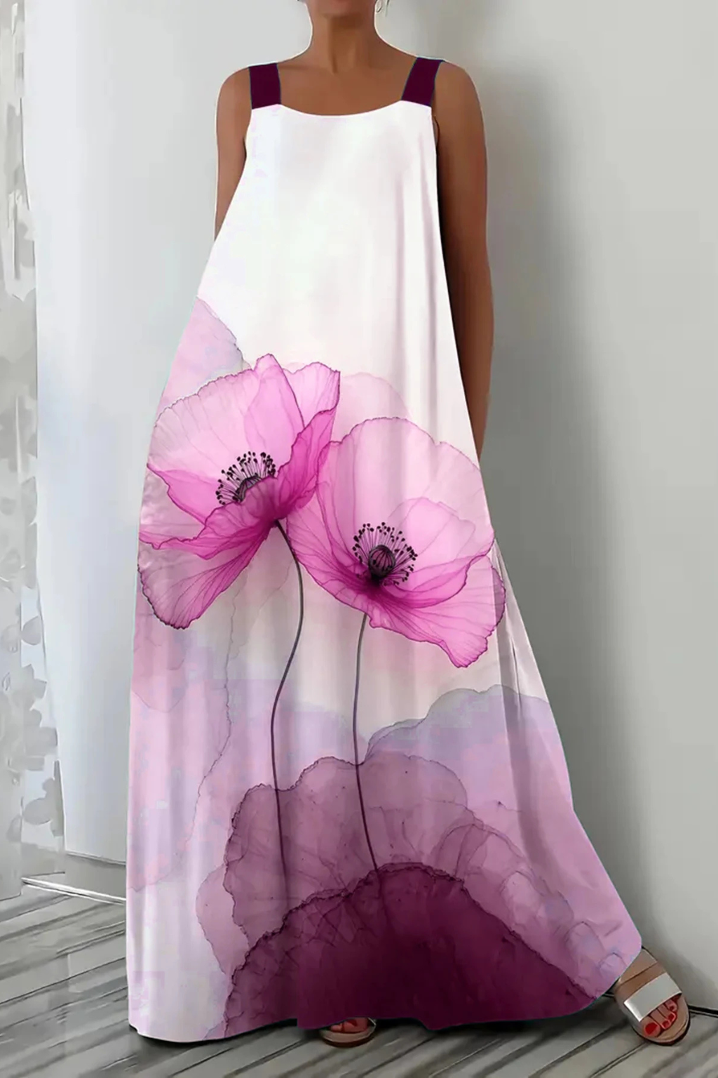 Robe Maxi Florale Femme | Élégante et Légère pour l'Été