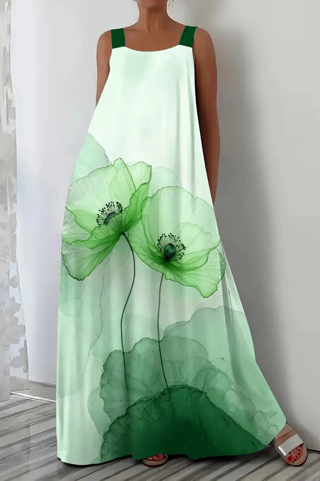 Robe Maxi Florale Femme | Élégante et Légère pour l'Été