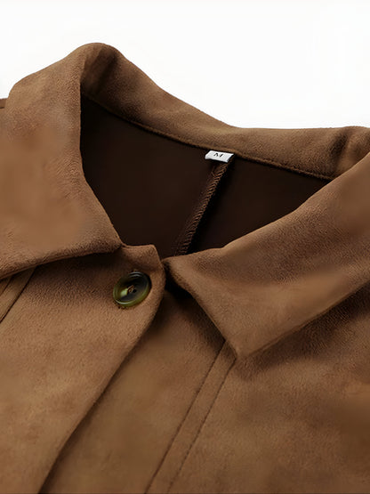 Veste Oversized Femme à Boutons | Confort Décontracté pour Printemps et Automne