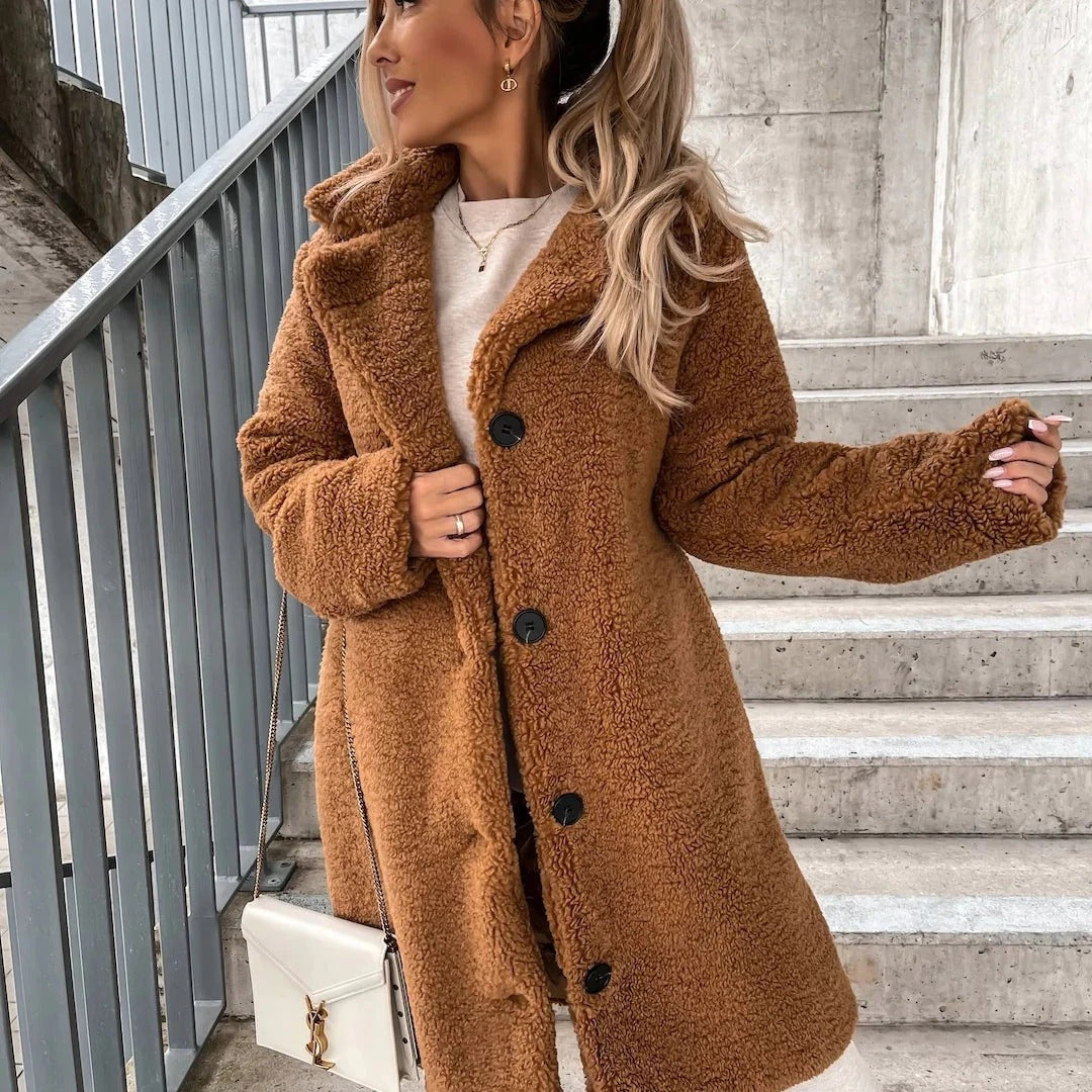 Manteau Teddy Oversize en Fausse Fourrure | Chaud et Confortable pour l'Hiver