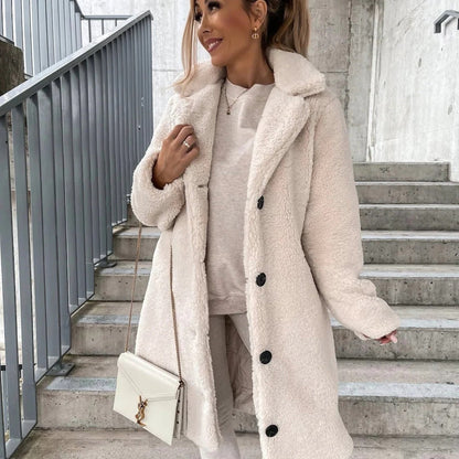 Manteau Teddy Oversize en Fausse Fourrure | Chaud et Confortable pour l'Hiver