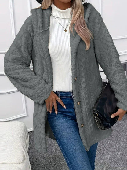 Veste Longue Oversized en Fleece | Confort et Style pour l'Hiver
