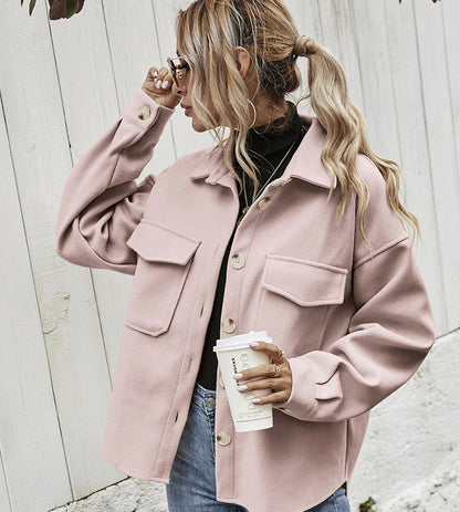 Veste Oversized en Laine Mélangée | Chic et Pratique pour l'Hiver