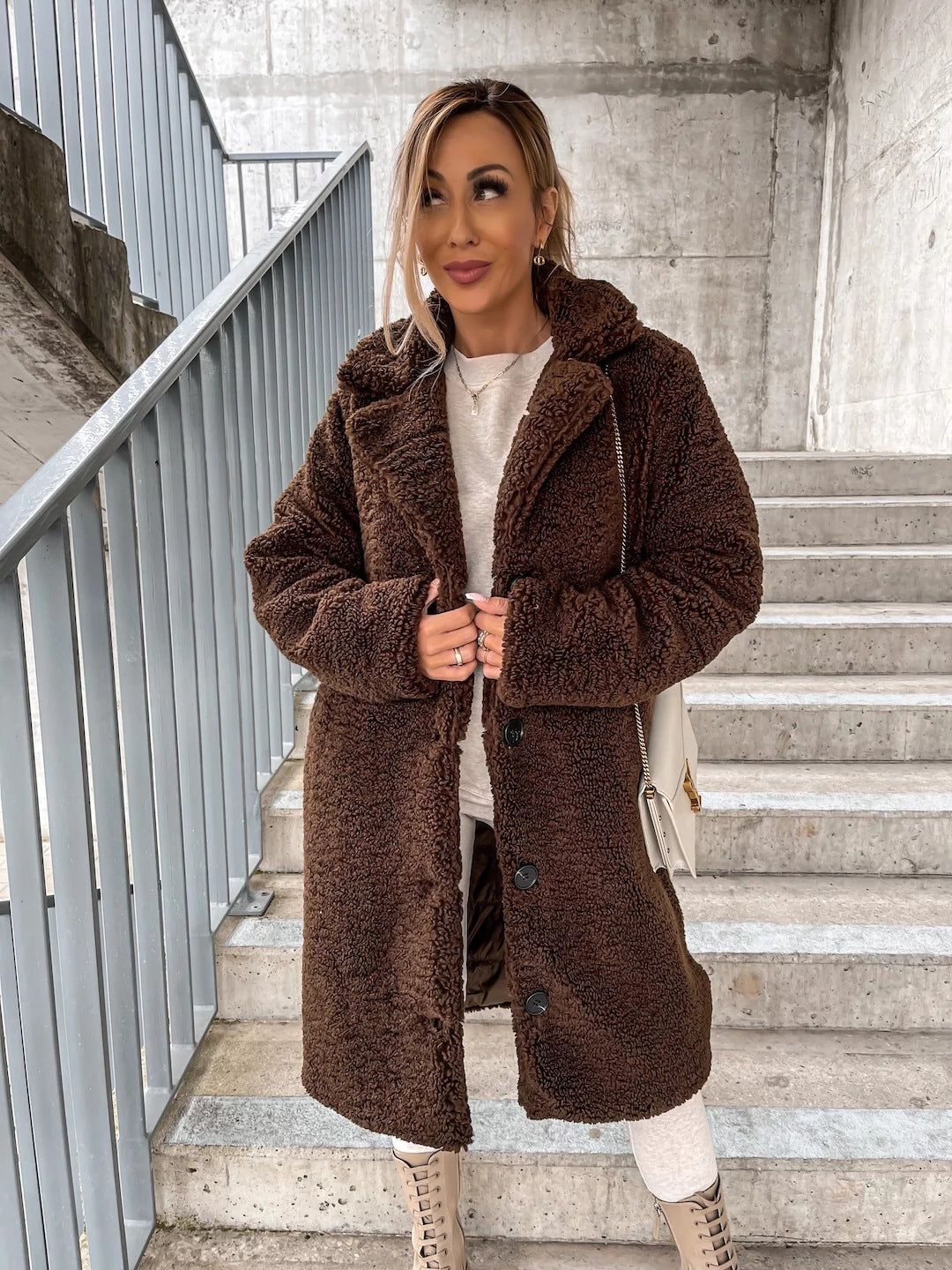 Manteau Long Oversized en Laine | Élégance et Confort pour l'Hiver