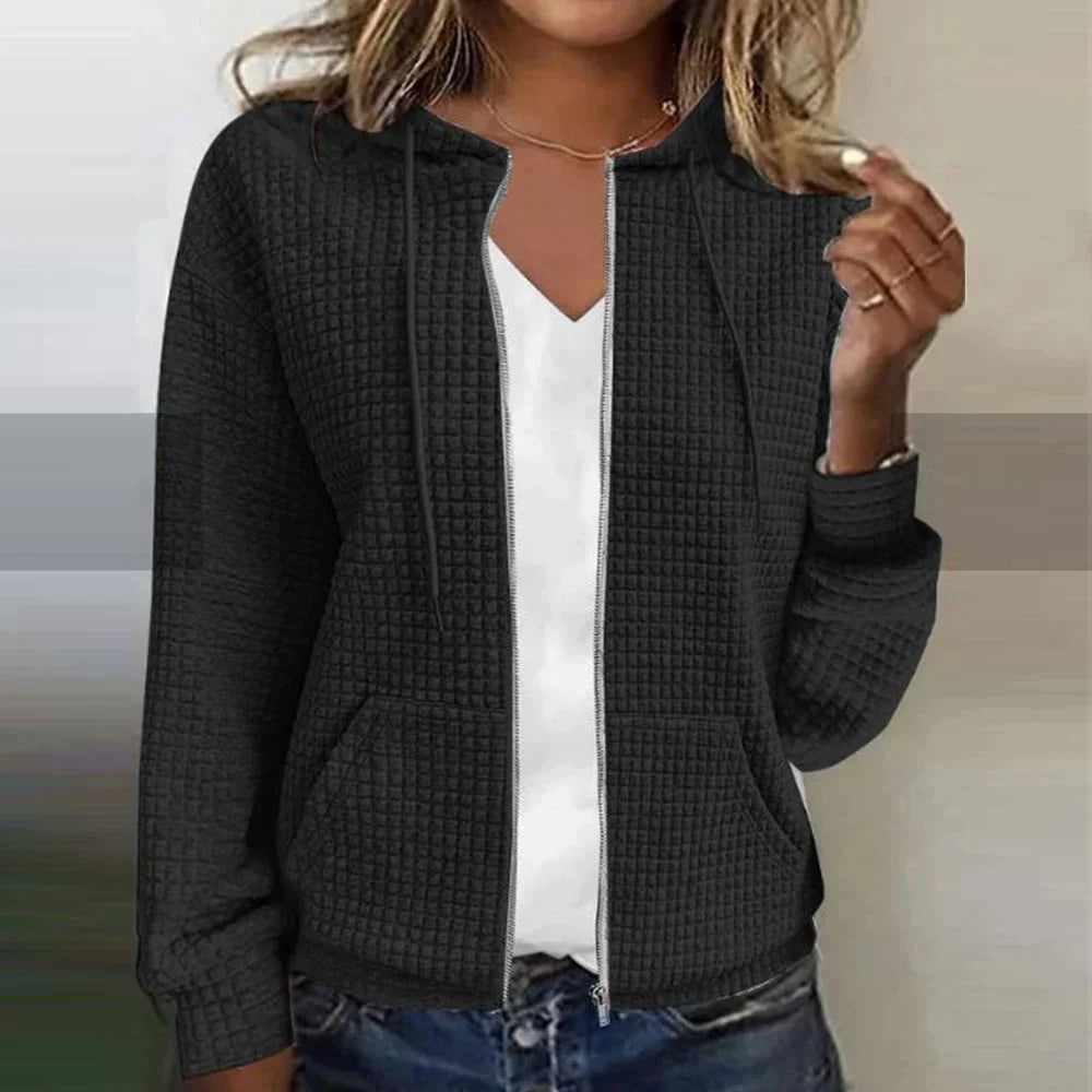 Veste à Carreaux Femme | Coupe Ajustée et Tissu Léger