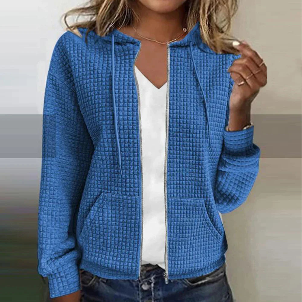 Veste à Carreaux Femme | Coupe Ajustée et Tissu Léger