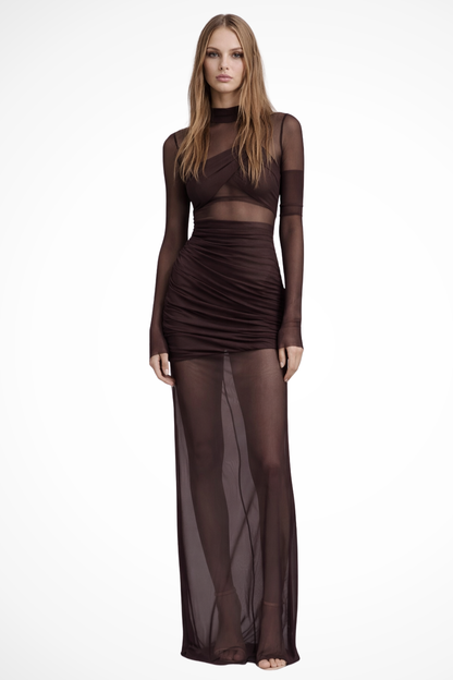 Robe Maxi Transparente Femme | Élégance et Sophistication Mariage