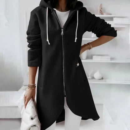 Veste à Capuche Douce pour Femmes | Confort et Poches Pratiques pour l'Hiver