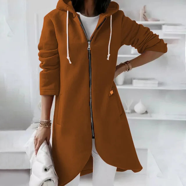 Veste à Capuche Douce pour Femmes | Confort et Poches Pratiques pour l'Hiver