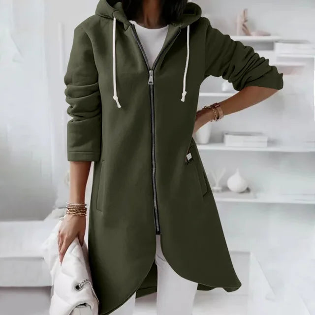Veste à Capuche Douce pour Femmes | Confort et Poches Pratiques pour l'Hiver