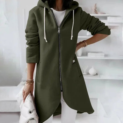 Veste à Capuche Douce pour Femmes | Confort et Poches Pratiques pour l'Hiver