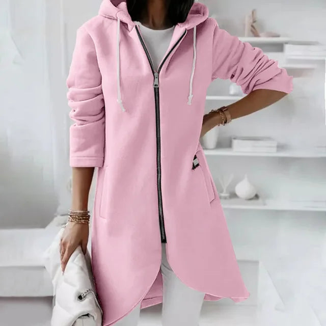 Veste à Capuche Douce pour Femmes | Confort et Poches Pratiques pour l'Hiver