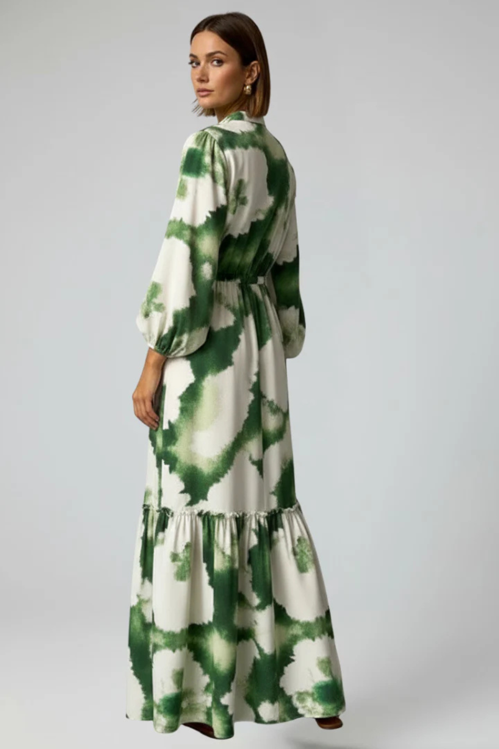 Robe Longue Imprimée Femme | Élégante et Ajustable