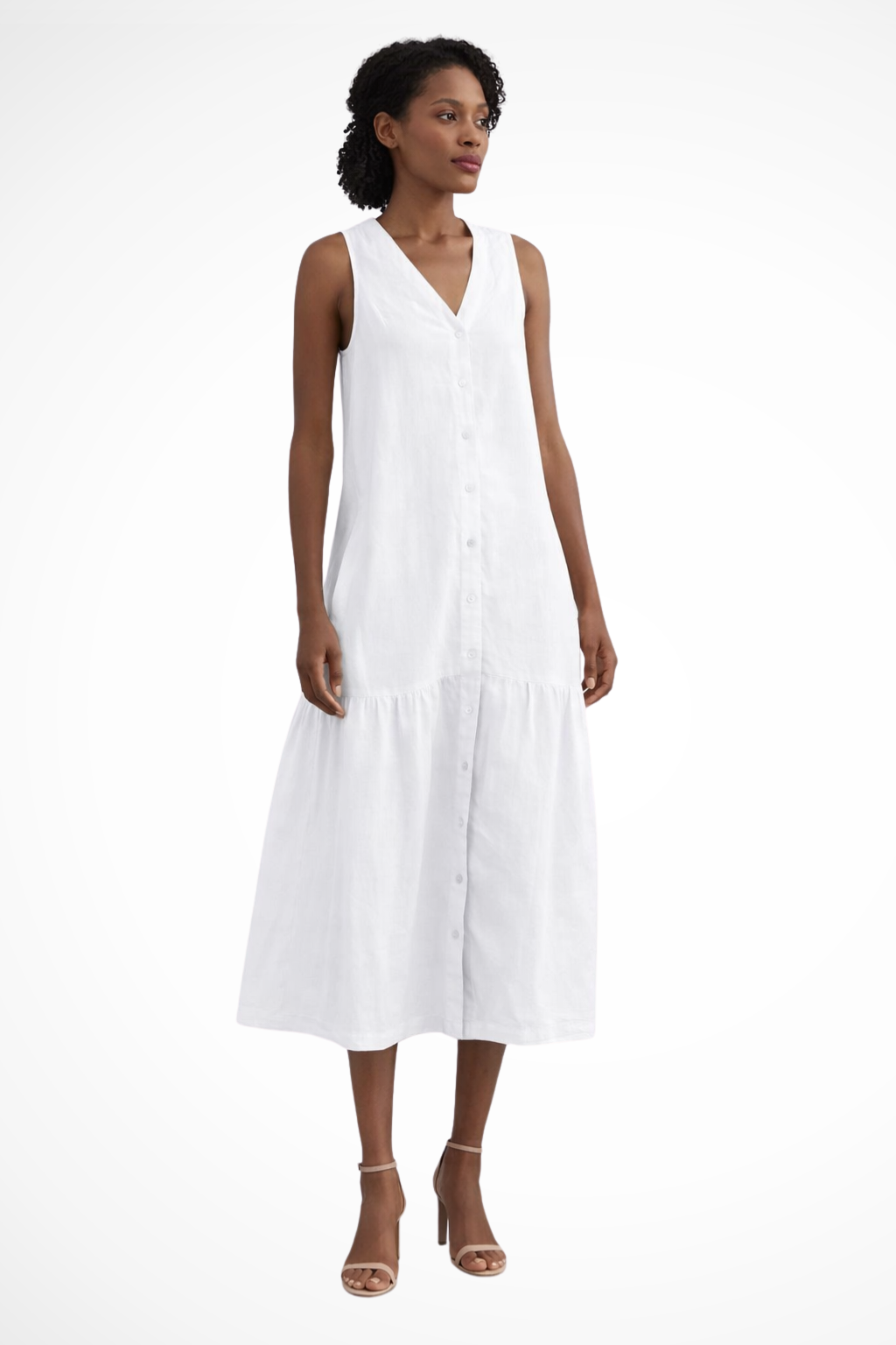 Robe Longue en Lin Femme | Élégante et Sans Manches