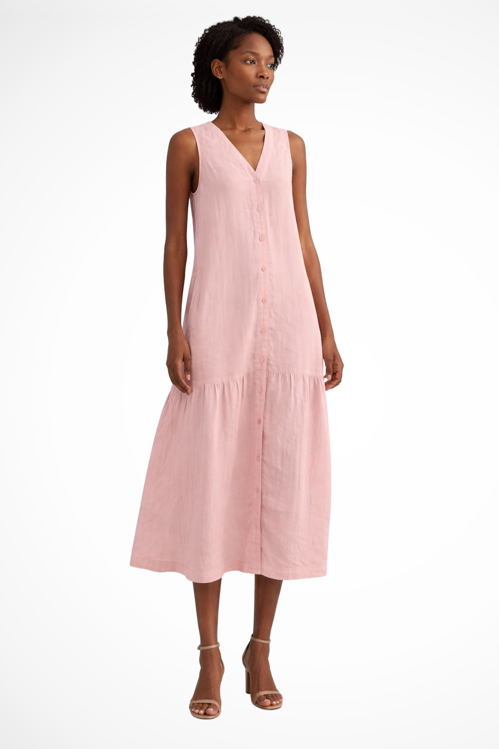 Robe Longue en Lin Femme | Élégante et Sans Manches